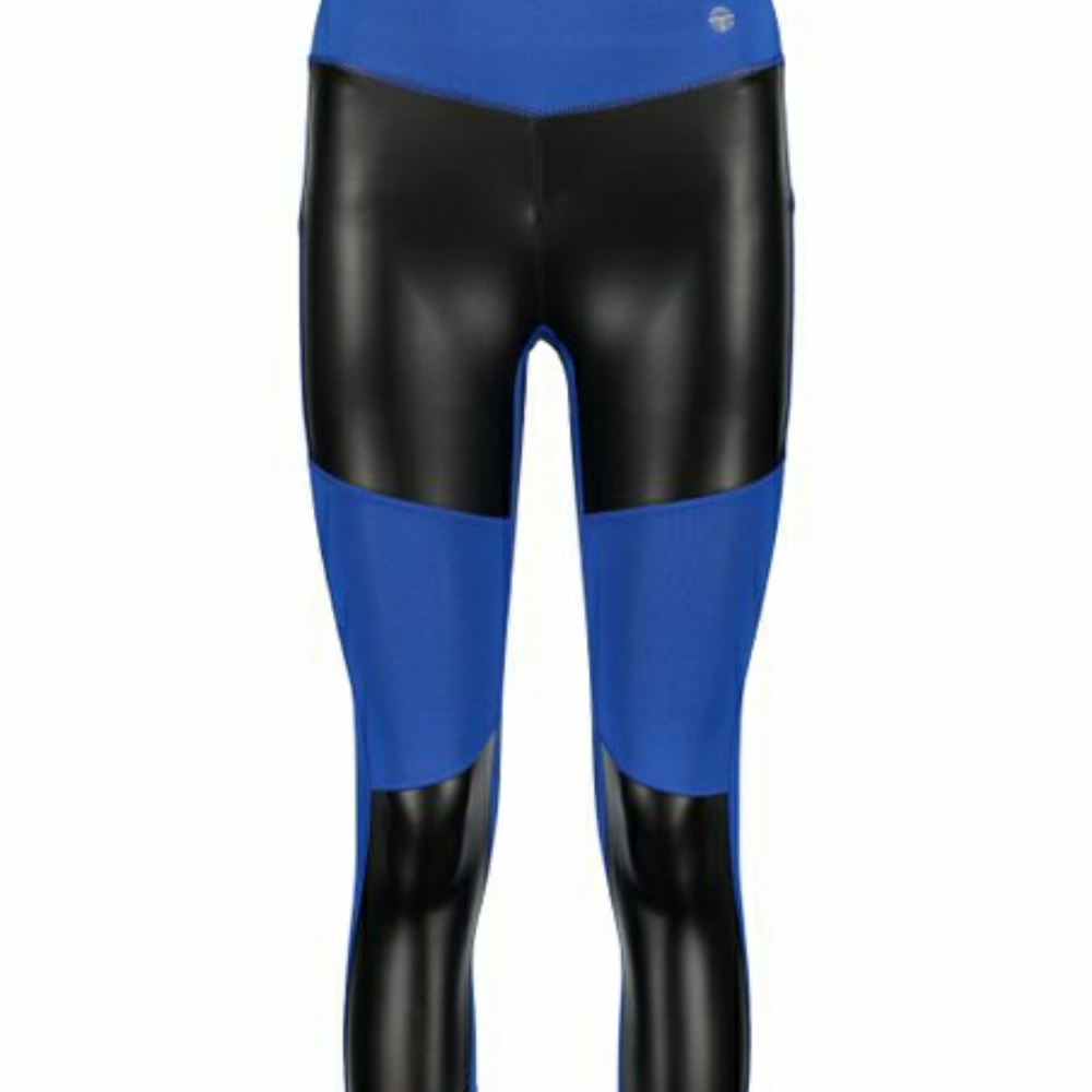 Contrast-Panel Performance Crop Leggings